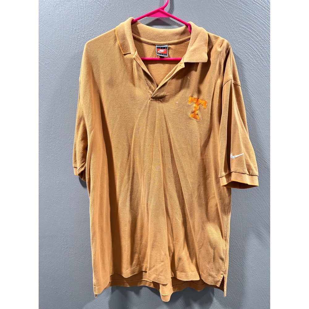 Vintage 90's Nike Team Sports Tennessee Volunteers Polo Shirt Orange Mens L